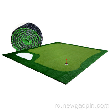 Covor de golf personalizat pentru drenaj în curte, punând practică verde